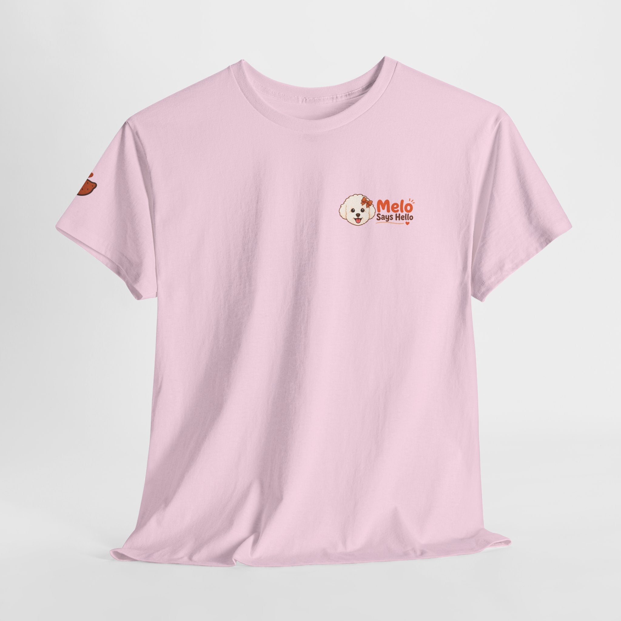 Melo Says Hello T-Shirt - Sweet Potato Club Logo (DTG)