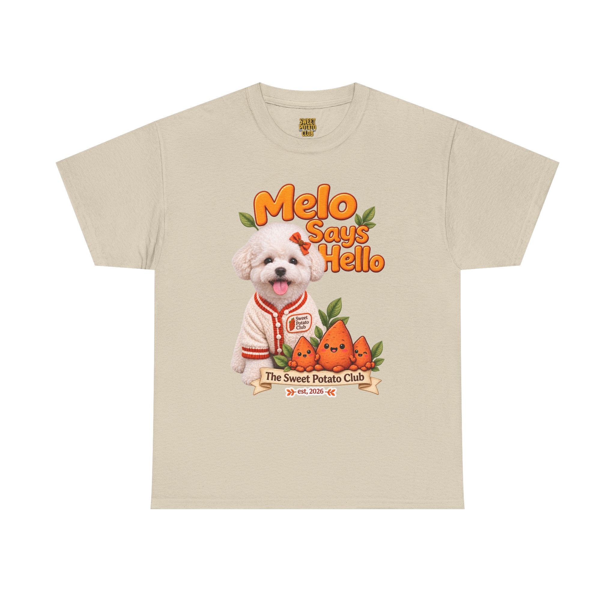 Melo Says Hello Graphic T-Shirt — Melo's Sweet Potato Club