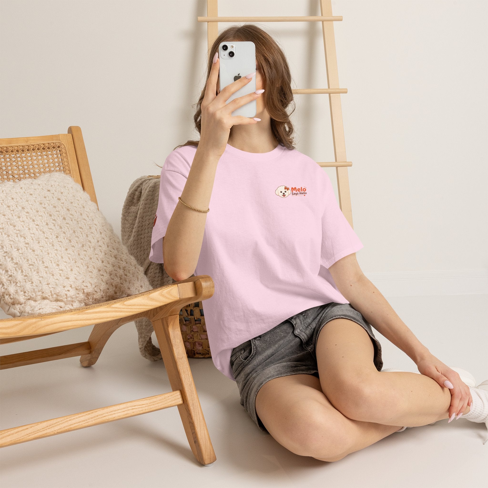 Melo Says Hello T-Shirt - Sweet Potato Club Logo (DTG)