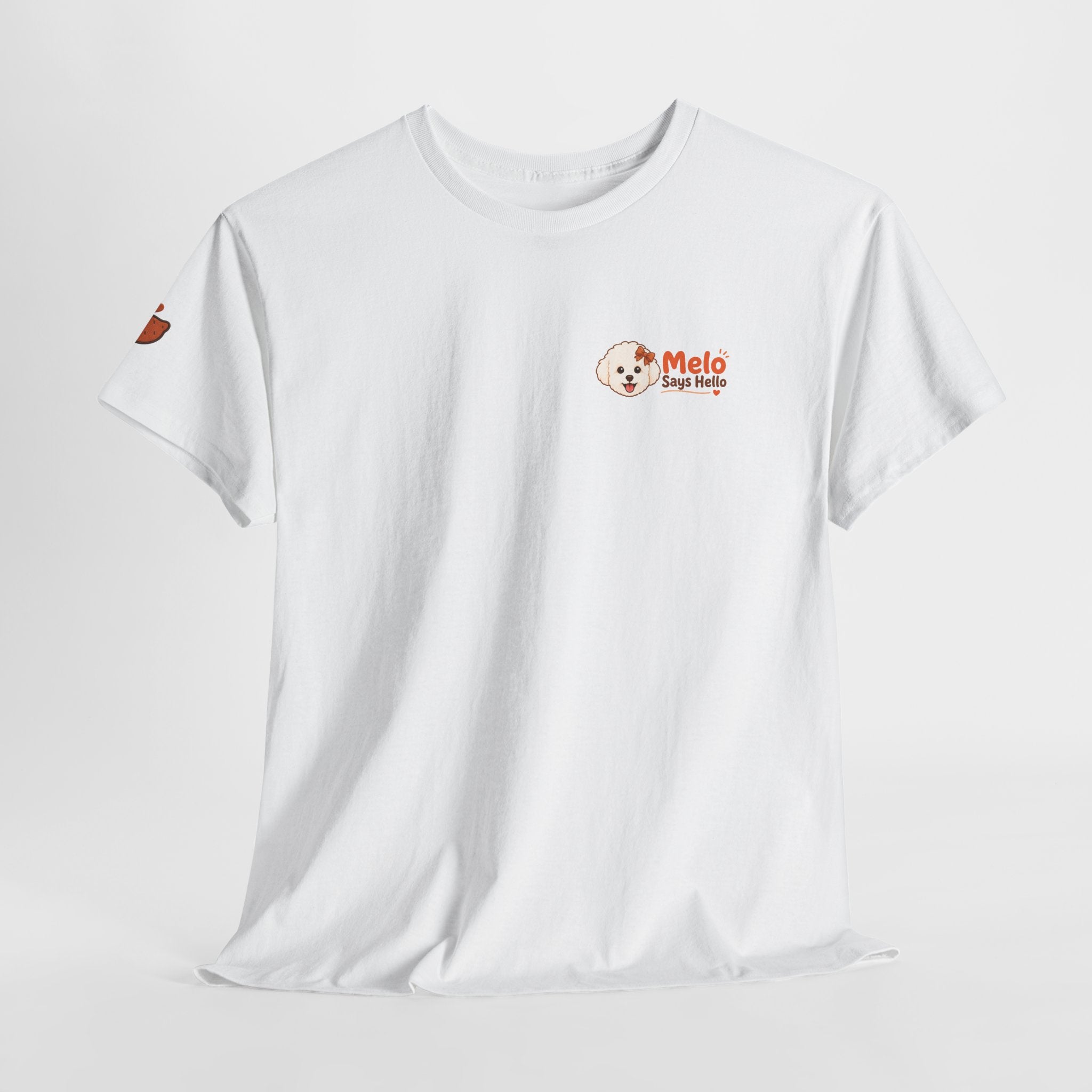 Melo Says Hello T-Shirt - Sweet Potato Club Logo (DTG)
