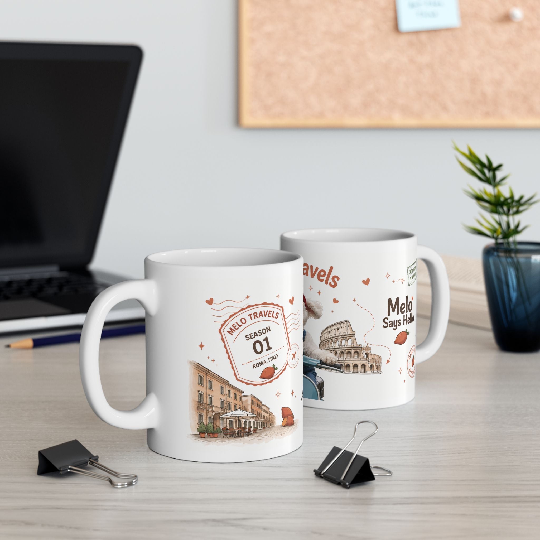 Melo Travels: Rome — Scooter Mug