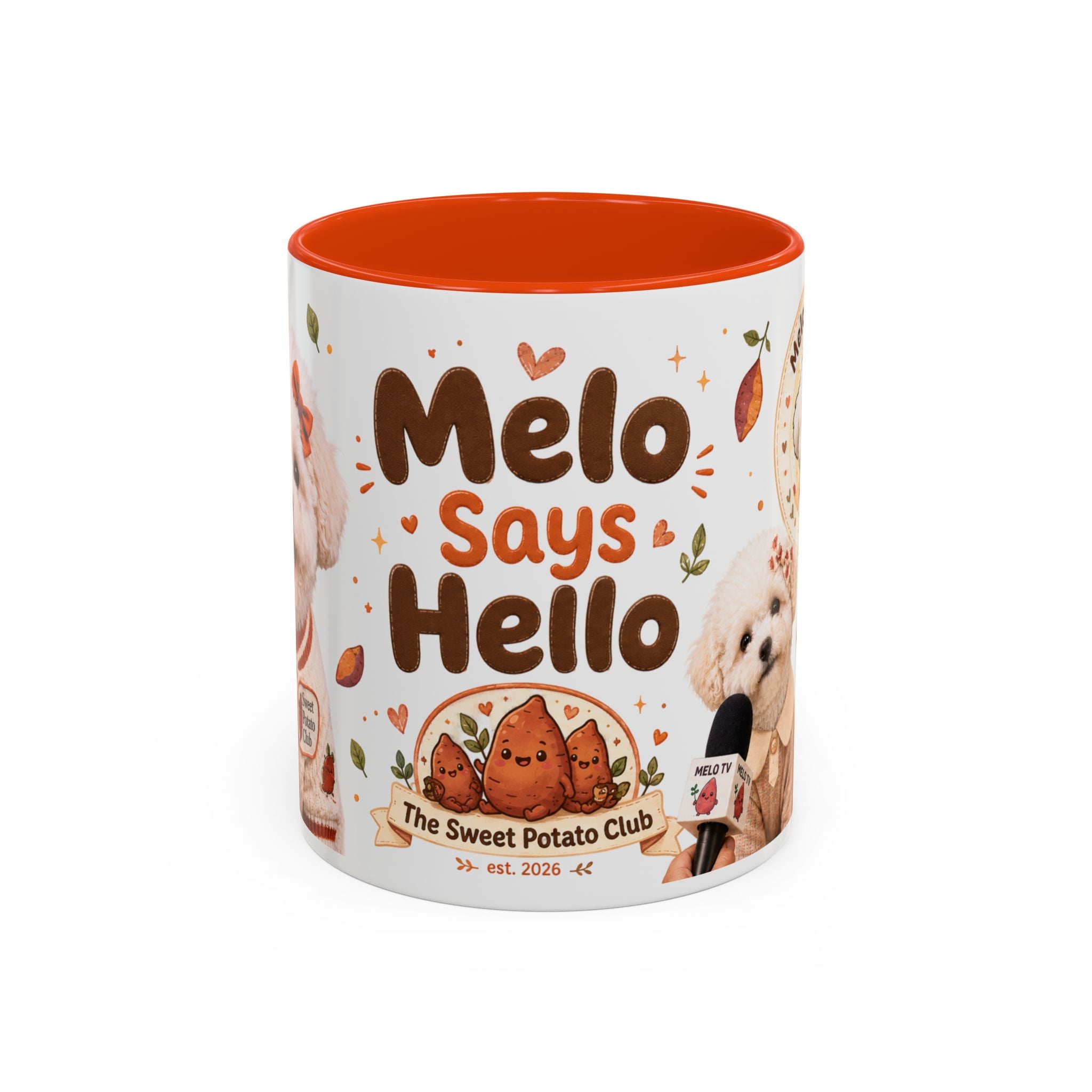 Sweet Potato Club Accent Mug — Melo Says Hello Collage