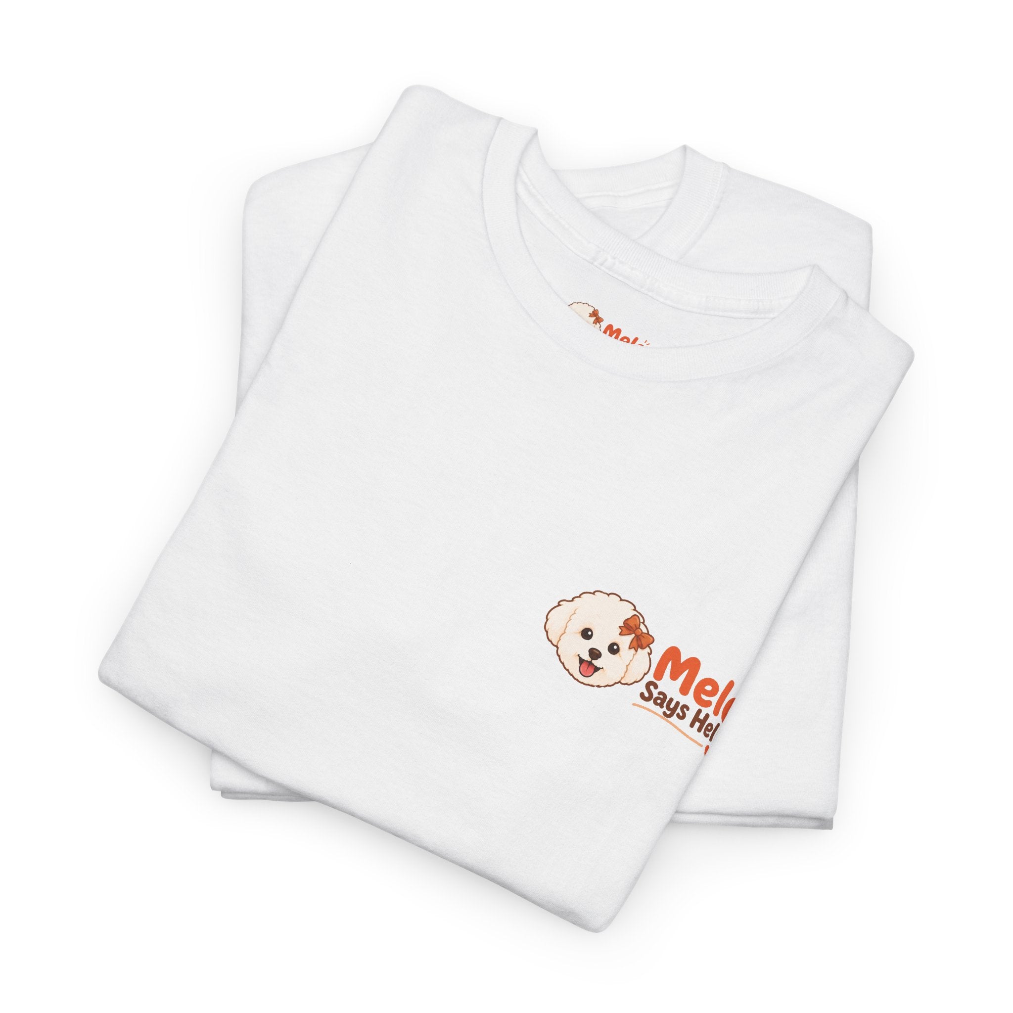 Melo Says Hello T-Shirt - Sweet Potato Club Logo (DTG)
