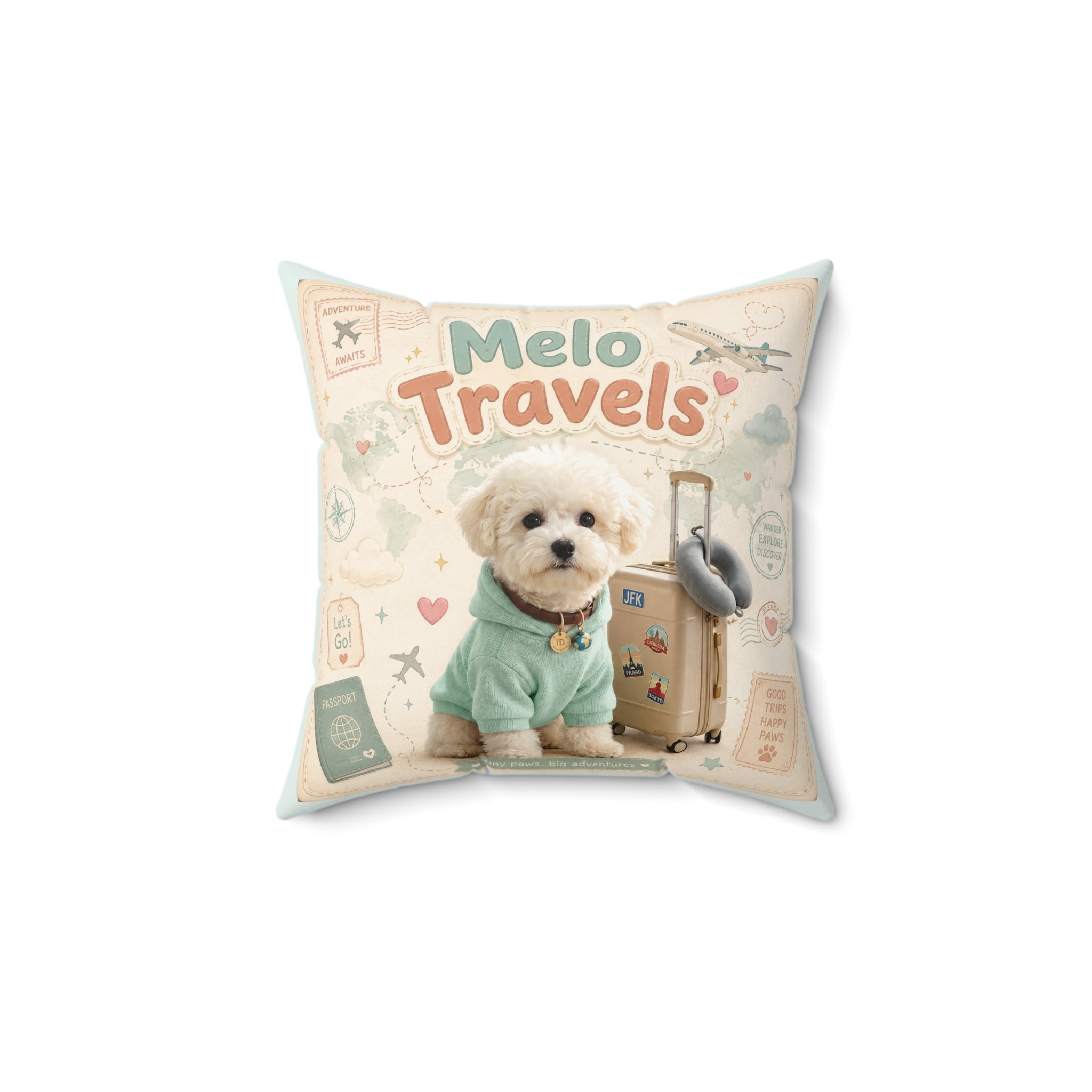 Sweet Potato Club Throw Pillow — Melo Travels: Paris
