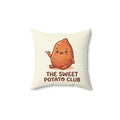 Sweet Potato Club Throw Pillow — Sweet Potato & Melo Says Hello