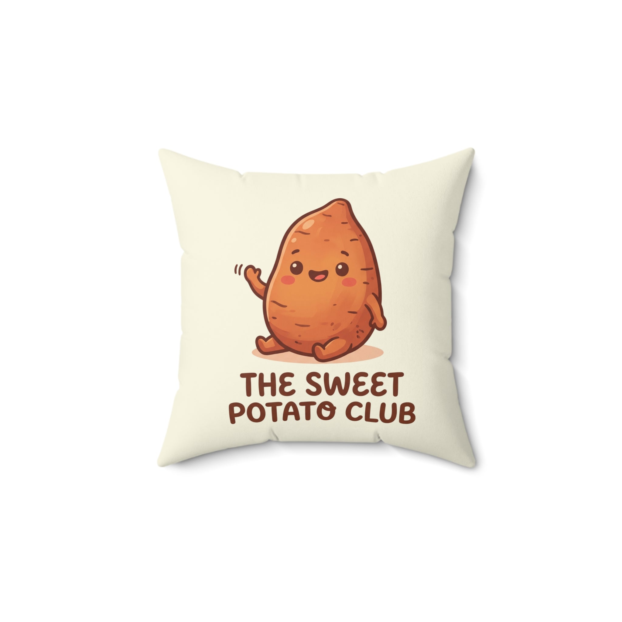 Sweet Potato Club Throw Pillow — Sweet Potato & Melo Says Hello